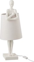 Lamp figurine support resin white