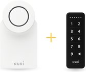 Nuki Keypad Combo 3.0 - Nuki Smart Lock 3.0 WIT met Bluetooth + Keypad codepaneel Zwart