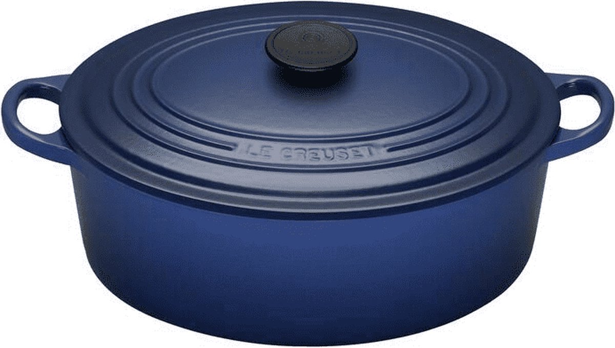Le Creuset. Ovale braadpan / stoofpan Signature Cobalt. 29cm