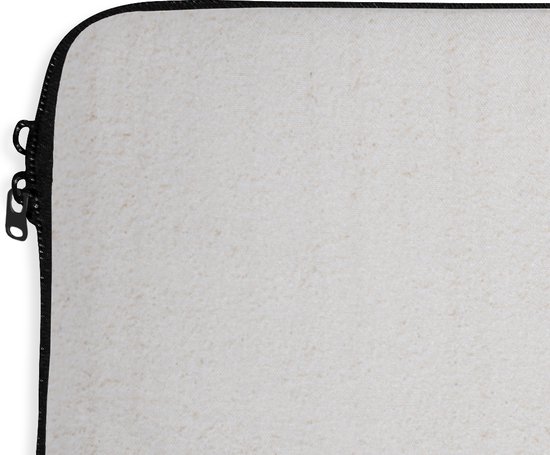 Housse pour ordinateur portable 15,6 pouces - Béton - Mur - Wit - Housse pour ordinateur portable - Dimensions intérieures 39,5x29,5 cm