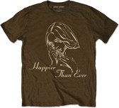 Billie Eilish Heren Tshirt -L- Happier Than Ever Bruin