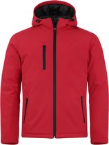 Clique Padded hoody softshell rood m