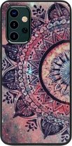 ADEL Siliconen Back Cover Softcase Hoesje voor Samsung Galaxy A32 (5G) - Mandala Bloemen Rood