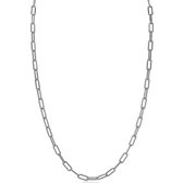 ZINZI zilveren paperclip schakel ketting 45cm 3,5mm breed ZIC2202