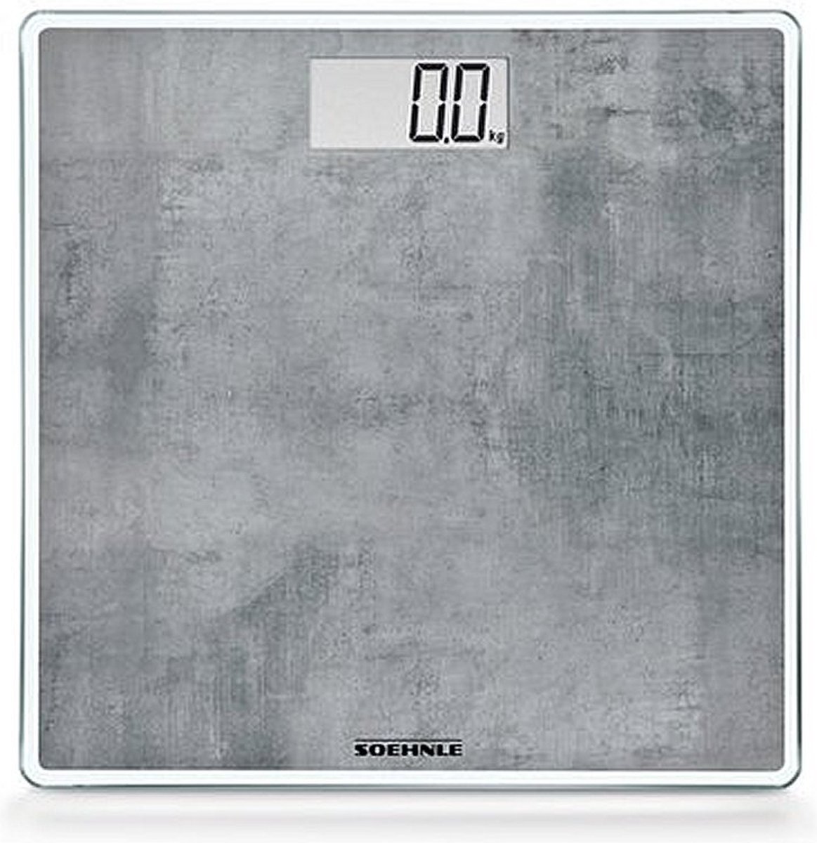 Bol.com Soehnle personenweegschaal digitaal Style Sense Compact 300 - Betonlook - tot 180 kg - incl. batterijen aanbieding