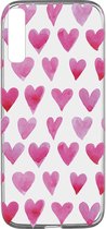 Cellularline - Samsung Galaxy A50, hoesje style, watercolor heart