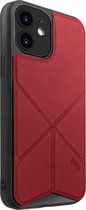 Uniq - iPhone 12/12 Pro, hoesje transforma, stand up coral, rood