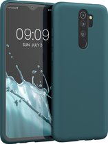 kwmobile telefoonhoesje voor Xiaomi Redmi Note 8 Pro - Hoesje voor smartphone - Back cover in mat petrol