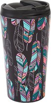 Eco Chic - The Travel Mug  (thermosbeker) - N11 - Black - Feather