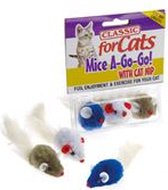 Classic For Pets Furry Fluffy Muizen 3Pcs  | 5 cm