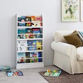 Boekenkast Kinderkamer - 110x58x12 cm - Wit - Hout - Staand - Vakkenkast - Studeerkamer