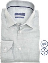 Ledub modern fit overhemd - lichtgroen - Strijkvriendelijk - Boordmaat: 46