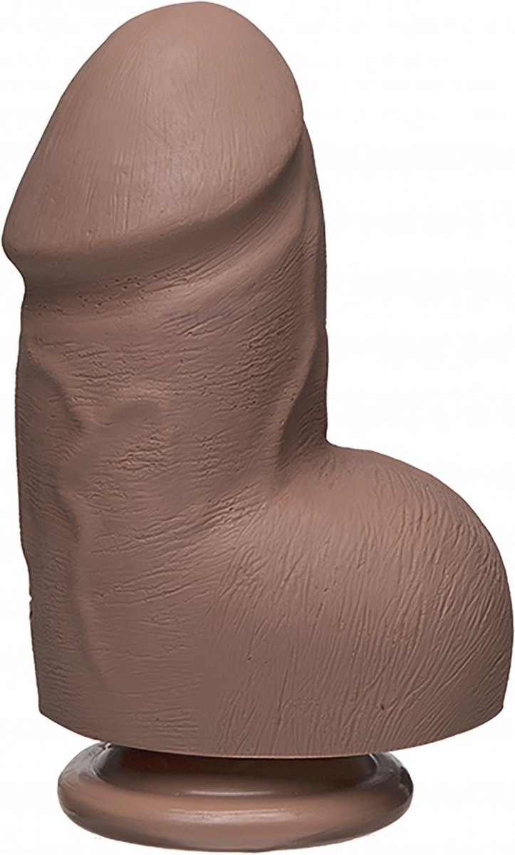 Goedkoopste Doc Johnson Fat D - Realistische ULTRASKYN Dildo met Ballen - 15 cm tan