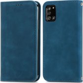 Samsung Galaxy A32 5G Hoesje - Mobigear - Retro Slim Serie - Kunstlederen Bookcase - Blauw - Hoesje Geschikt Voor Samsung Galaxy A32 5G