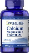 Puritan's Pride Calcium Magnesium Citrate & Vitamin D - 100 capsules