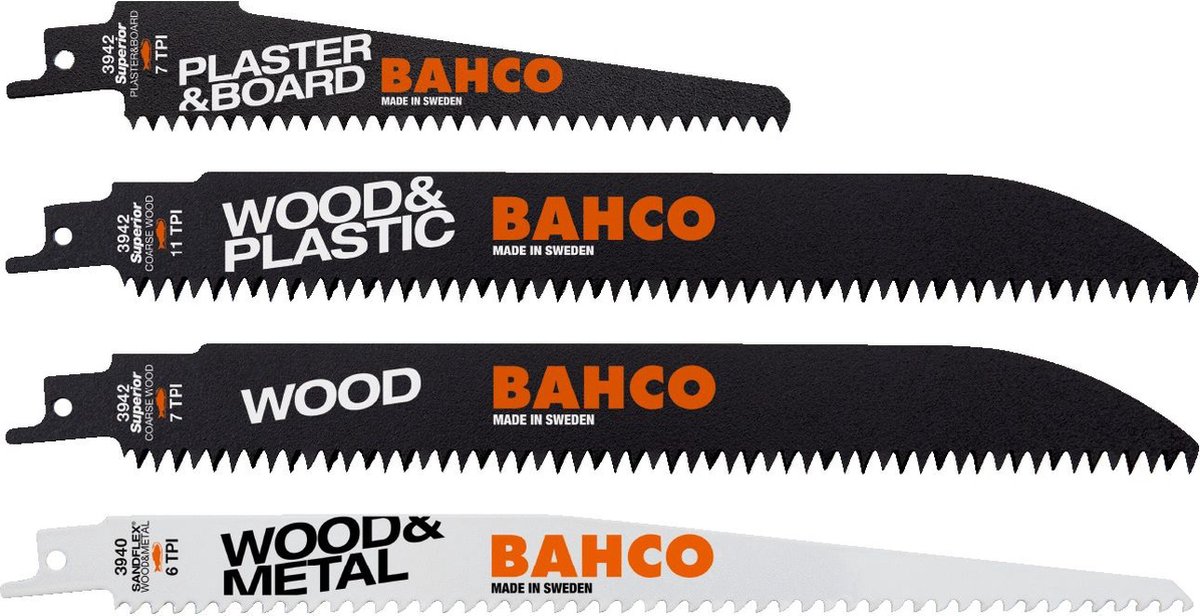Bahco 3942-WOOD-SET-5P Zaagbladset hout 5 stuk(s)