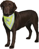 Trixie reflecterende bandana geel (S-M 29-42 CM)