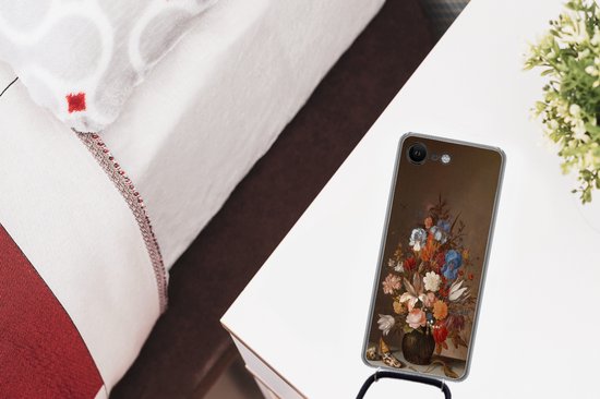 Cordon téléphonique - Chaîne téléphonique - Coque avec cordon iPhone 7 - Nature morte aux fleurs - Art - Maîtres anciens - Siliconen - Bandoulière - Coque pour téléphone avec cordon