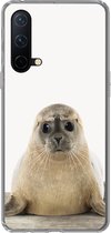Geschikt voor OnePlus Nord CE 5G hoesje - Zeehond - Dieren - Kind - Jongens - Meisjes - Kinderen - Siliconen Telefoonhoesje