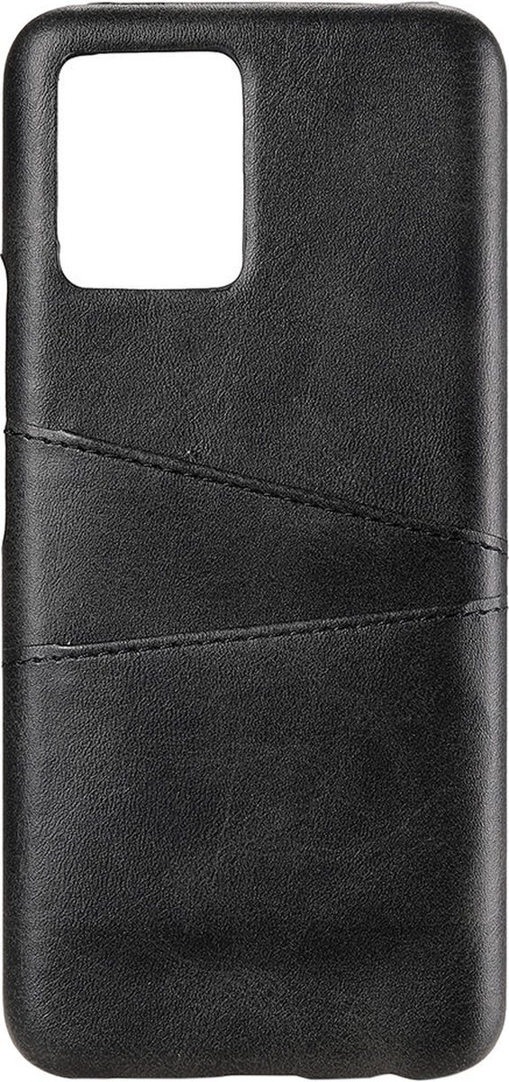 Shop4 - Realme 8 Pro Hoesje - Harde Back Case Cabello met Pasjeshouder Zwart