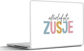 Autocollant pour ordinateur portable - 13,3 pouces - Très chère sœur - Sœur - Citations - Dictons - Sœurs