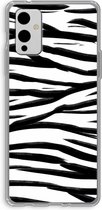 CaseCompany® - OnePlus 9 hoesje - Zebra pattern - Soft Case / Cover - Bescherming aan alle Kanten - Zijkanten Transparant - Bescherming Over de Schermrand - Back Cover