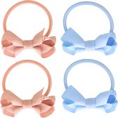 Basic haarelastiekjes met strik - sweet nectar | Meisje