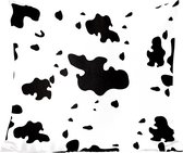 Sierkussens - Kussen - Een illustratie van een koeien patroon - 50x50 cm - Kussen van katoen