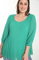 Paprika Dames Plisséhemd in voile - Outdoorblouse - Maat 50