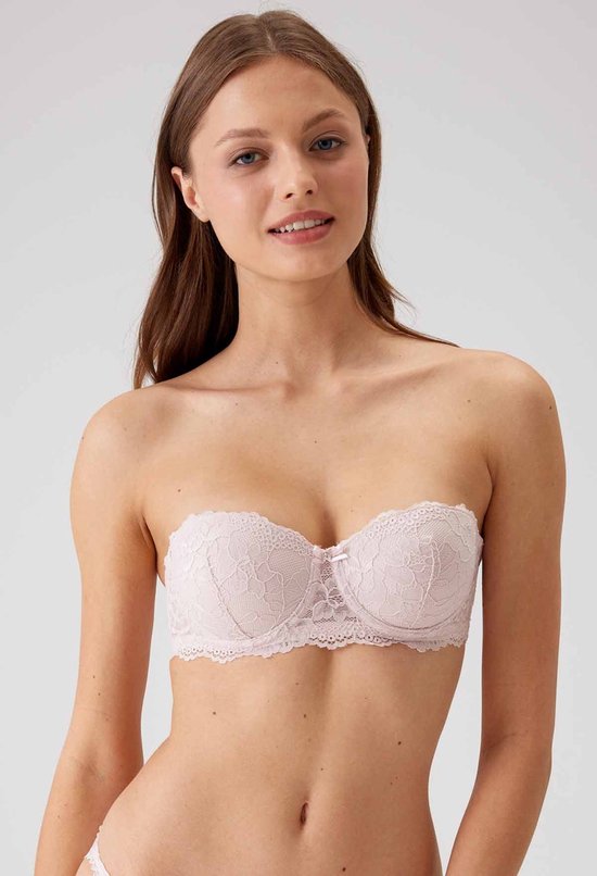 Viuma Vrouw Rooskleurig 620261 Kanten Behea Beugel Strapless Sexy Bh Dagelijks Comfort Hoogwaardig Kwaliteit