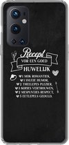 Geschikt voor OnePlus 9 Pro hoesje - TAALFOUT! RECEPT VOR IPV RECEPT VOOR - Siliconen Telefoonhoesje