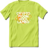 Crypto Moon - T-Shirt Kleding Cadeau | Dames / Heren / Unisex | Bitcoin / Ethereum shirt | Grappig Verjaardag kado | Tshirt Met Print  Prijs - Groen - 3XL