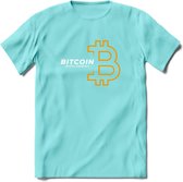 Bitcoin - Crypto T-Shirt Kleding Cadeau | Dames / Heren / Unisex | Bitcoin / Ethereum shirt | Grappig Verjaardag kado | Tshirt Met Print  Prijs - Licht Blauw - M