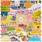 Scrapbook stickers - Quote Stickers - Bullet Journal - Life Quotes - Uitspraken - Kleurrijk - #2 - 50 stuks