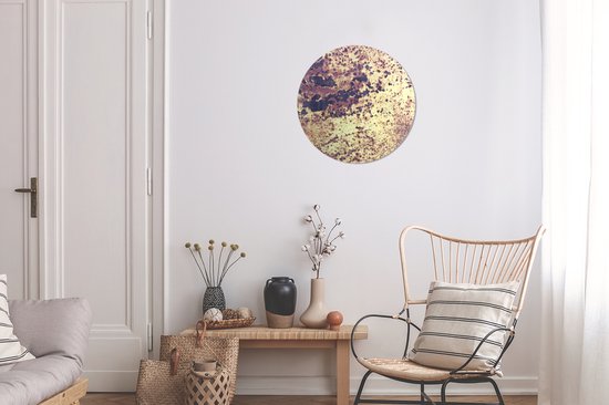 Cercle mural - Cercle mural - Fer - Rouille - Vintage - Aluminium - Dibond - ⌀ 30 cm - Intérieur et Extérieur
