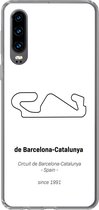 Geschikt voor Huawei P30 hoesje - Circuit - F1 - Barcelona - Siliconen Telefoonhoesje - Cadeau voor man