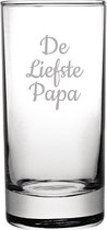 Gegraveerde longdrinkglas 28,5cl De Liefste Papa