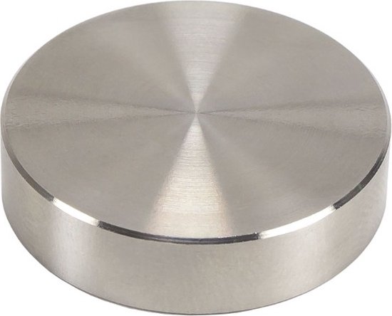 10 pièces - Capuchons en acier inoxydable pour vis - 25mm - Argent