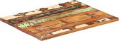 vidaXL Tafelblad rechthoekig 25-27 mm 60x80 cm massief gerecycled hout