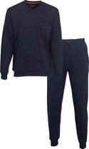 Paul Hopkins Heren Pyjama Donker Blauw PHPYH2114A - Maten: XXL