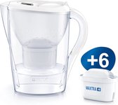 BRITA Waterfilterkan Marella Cool White 2,4L + 6 MAXTRA+ Waterfilterpatronen