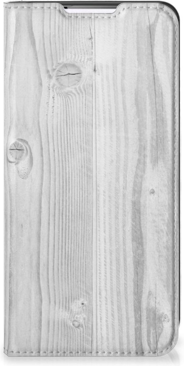 Samsung Galaxy S22 Plus Book Wallet Case White Wood