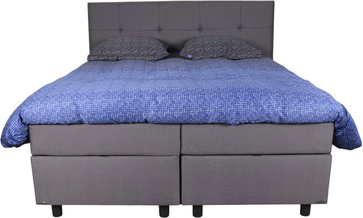 Slaapdirect Boxspring New York 140x200 | Complete set, inclusief hoofdbord + matras + topper