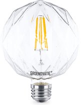 Groenovatie E27 LED Filament Briljant - Lamp - 8W - Warm Wit - Dimbaar