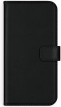 iPhone 13 Mini Hoesje met Pasjeshouder - Selencia Echt Lederen Booktype - Zwart