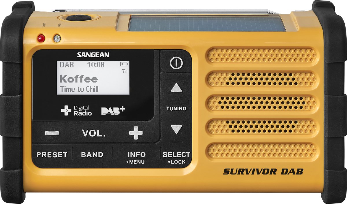Sangean MMR-88 -Draagbare Radio DAB+ - Geel