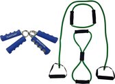 Tunturi - Fitness Set - Knijphalters 2 stuks - Tubbingset Groen