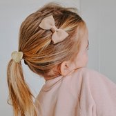 Haarspeldje met strik - vanilla | Meisje