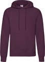 Fruit of the Loom capuchon sweater bordeaux rood voor volwassenen - Classic Hooded Sweat - Hoodie - Heren kleding M (EU 50)