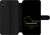 Bookcase Geschikt voor iPhone XS telefoonhoesje - Duitsland - Formule 1 - Circuit - Met vakjes - Wallet case met magneetsluiting - Cadeau voor man